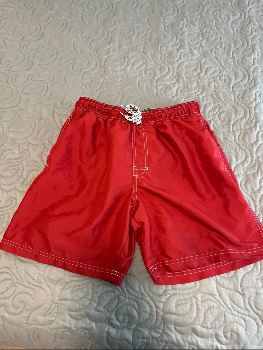 croft & barrow Red Men's Swim Trunks with Drawstring
